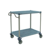 Metro MQUC1830G-25 MetroMax® Q Utility Cart 18"W X 30"D X 40"H (2) Open Grid Polymer Mat Shelves