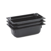 Vollrath 9036420 Super Pan® 1/3 GN Food Pan 6" Deep High-temp Black Resin