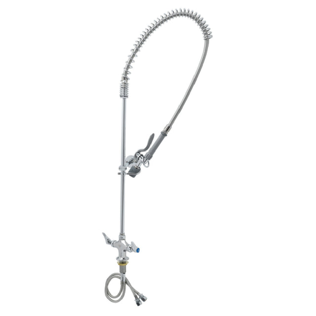 T&S Brass B-0113-BJ EasyInstall Pre-Rinse Unit Spring Action Gooseneck Deck Mount Mixing Faucet