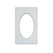 Vollrath 8240120 Miramar™ Template For (1) Large Oval Decorative Pan White Stone Color