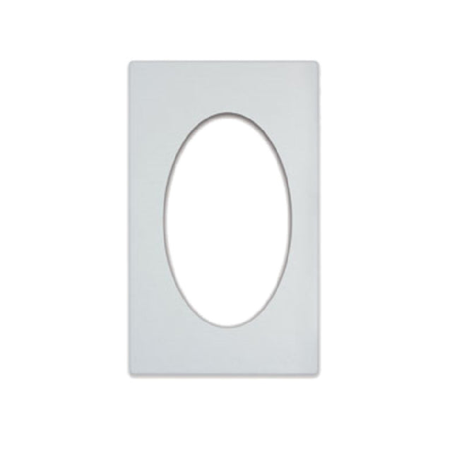 Vollrath 8240120 Miramar™ Template For (1) Large Oval Decorative Pan White Stone Color
