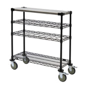 Quantum WRC-1436WSBK-1SS Wine Display/Worktable Cart 36"W X 14"D X 40"H 1200 Lb. Load Capacity