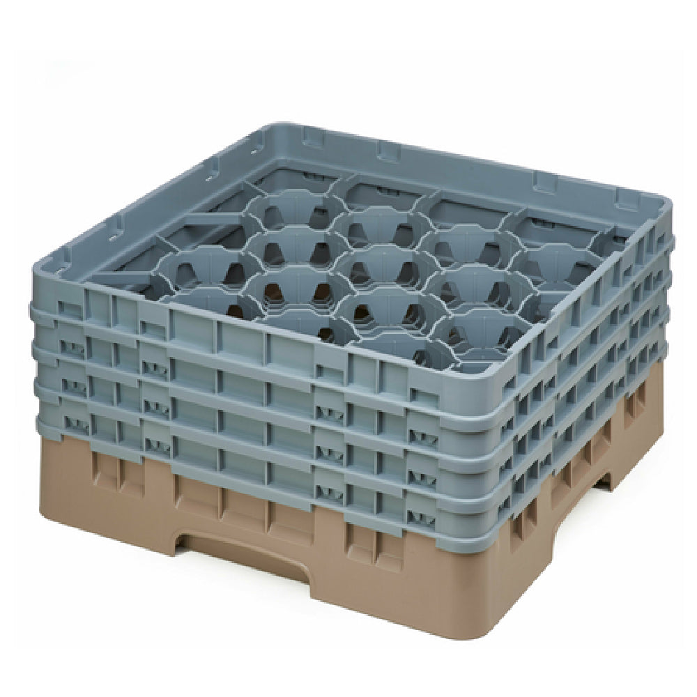 Cambro 20S800184 Camrack® Glass Rack With (4) Soft Gray Extenders Full Size
