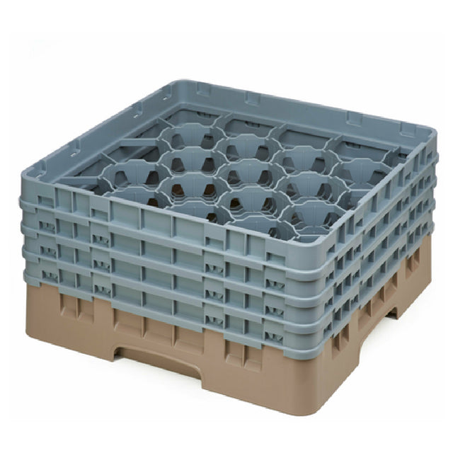 Cambro 20S800184 Camrack® Glass Rack With (4) Soft Gray Extenders Full Size