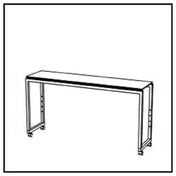 BauscherHepp VE-51017 Venta® Buffet Table Stage 50 S 164 On Castors With Integrated Height Adjustment
