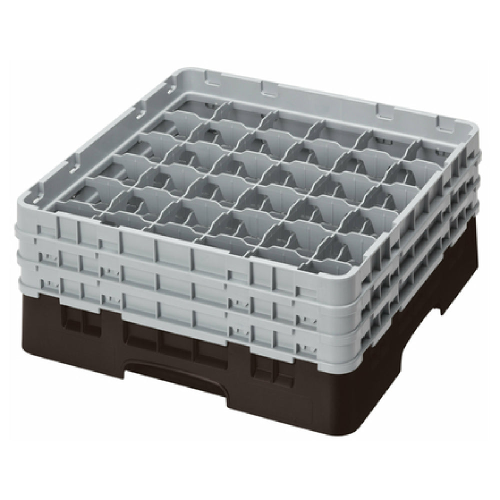 Cambro 36S638167 Camrack® Glass Rack With (3) Soft Gray Extenders Full Size