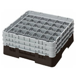 Cambro 36S638167 Camrack® Glass Rack With (3) Soft Gray Extenders Full Size