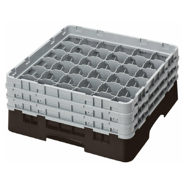 Cambro 36S638167 Camrack® Glass Rack With (3) Soft Gray Extenders Full Size