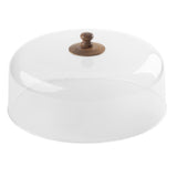 TableCraft Products 11443 - Acacia Cake Dome, 11-7/8 Dia. X 5-3/4"H, Acrylic With Wood Knob