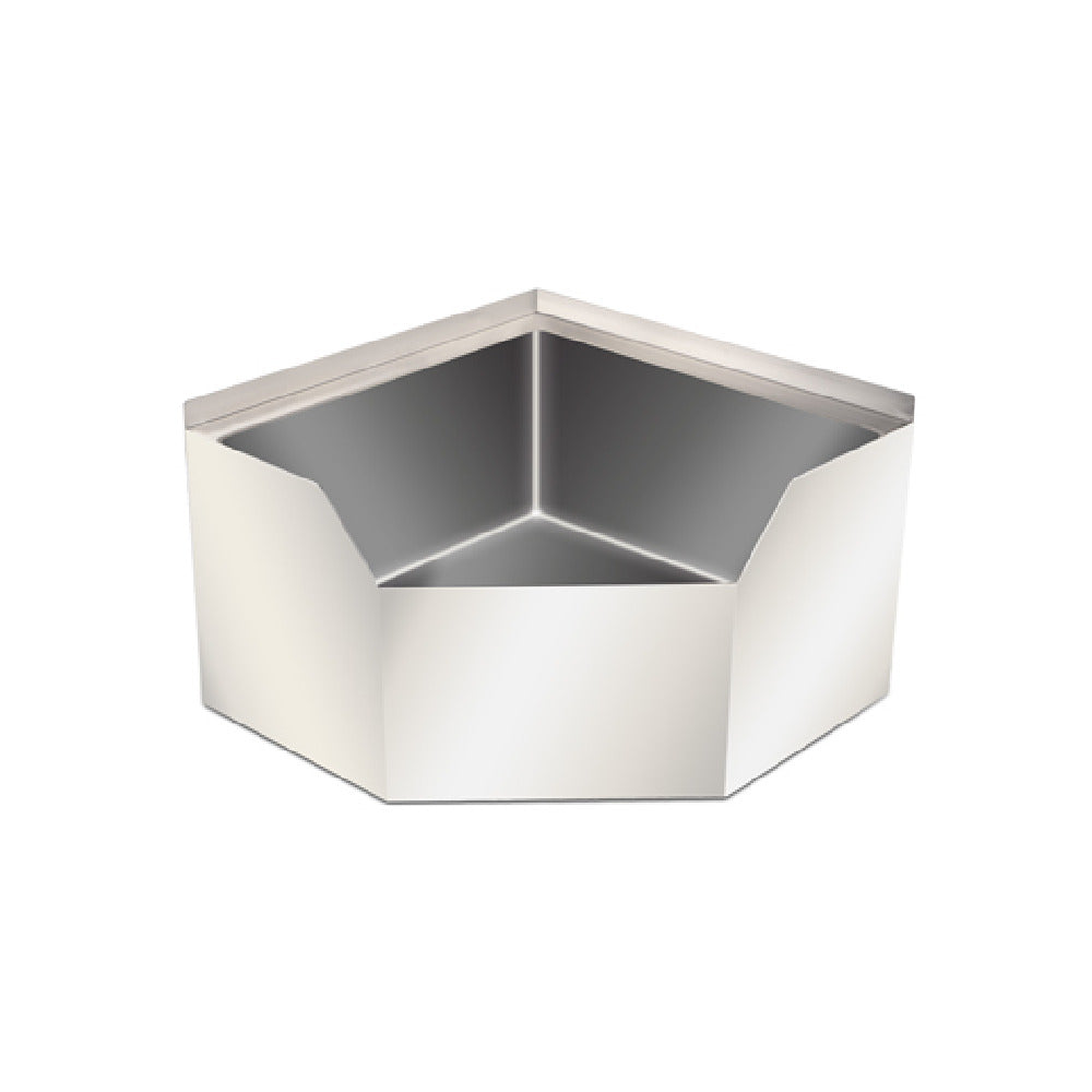 Omcan 47470 (47470) Corner Mop Sink 26-1/2"W X 26-1/2"D X 16"H With Drain Basket