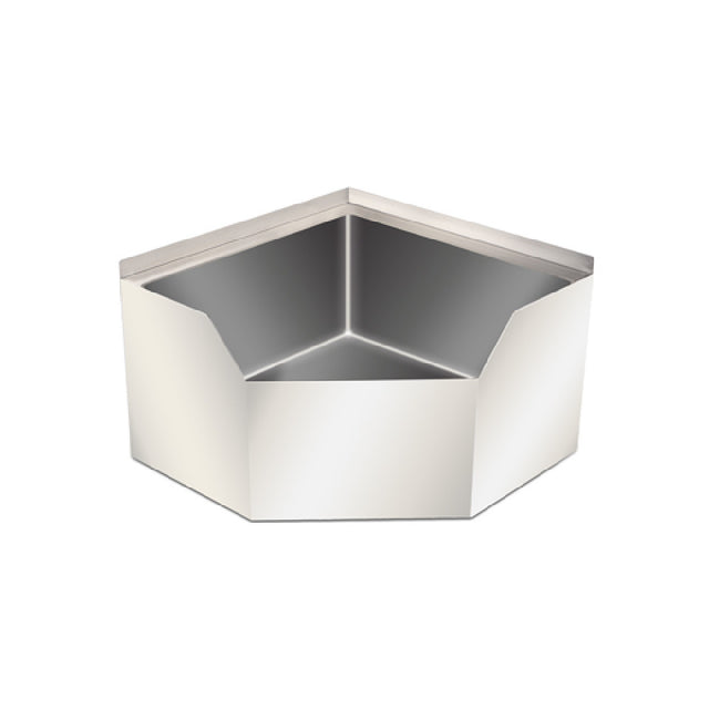 Omcan 47470 (47470) Corner Mop Sink 26-1/2"W X 26-1/2"D X 16"H With Drain Basket