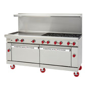 American Range AR-60G-2B_LP Restaurant Range Gas 72"