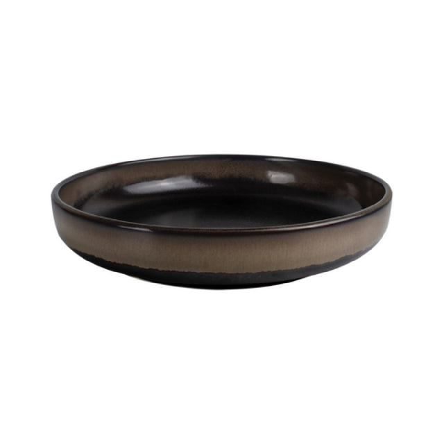 CAC China VEN-C22 Venus Coupe Plate 8-1/4" Midnight Black/desert Beige (sold By Case)