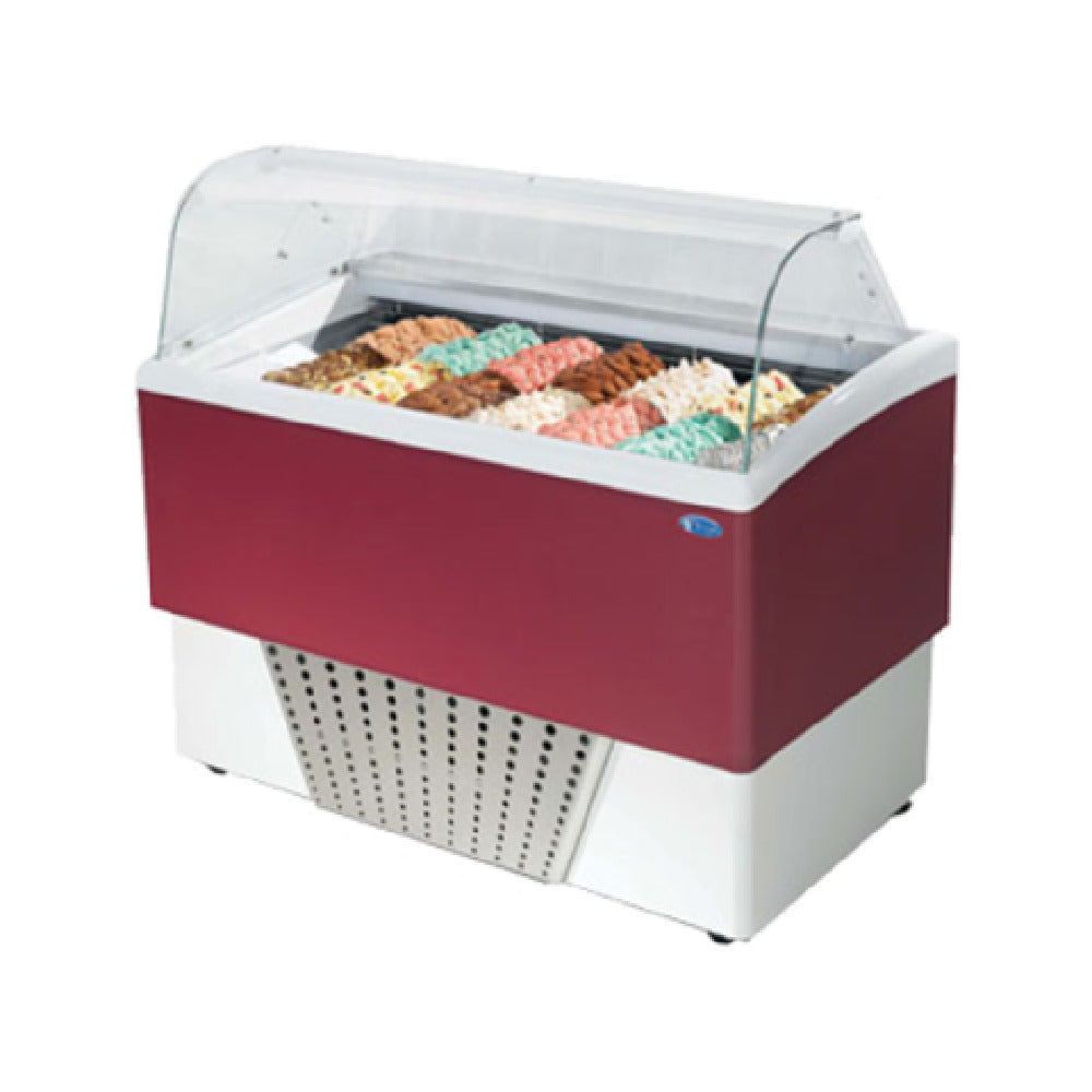 Stoelting by Vollrath CD-BR77-37-WP Italproget Brio Gelato Display Cabinet 53-1/5"W X 30-2/5"D X 48-1/5"H
