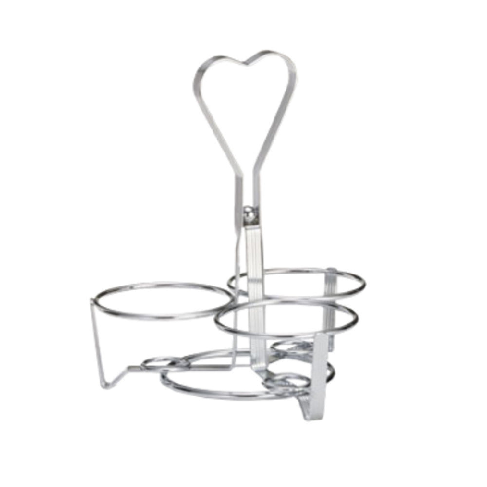 TableCraft Products 1370R - Syrup Dispenser Rack, 7-1/4" X 7-1/4" 8-1/4", (3) 3-1/4" ID Rings