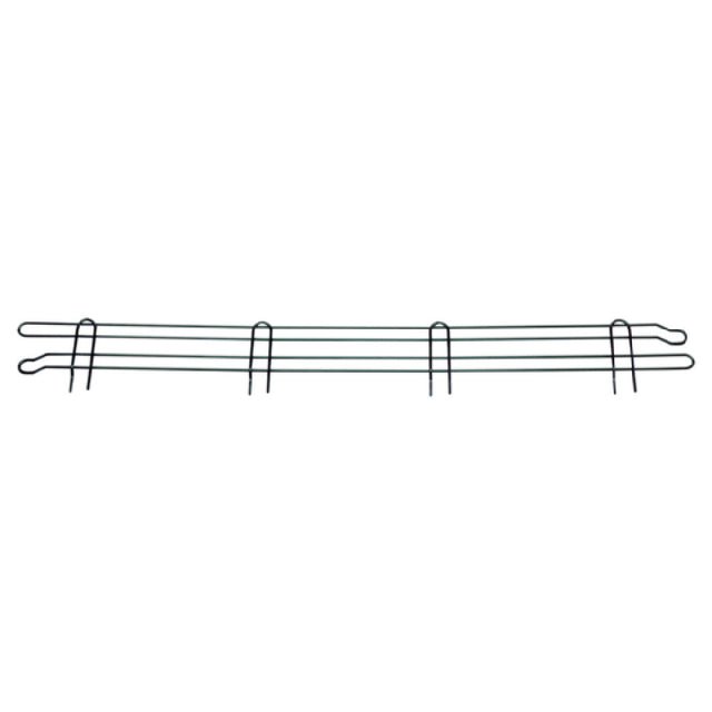 Quantum BL72BK Back Ledge 72"W X 4"H Black Epoxy Antimicrobial Finish