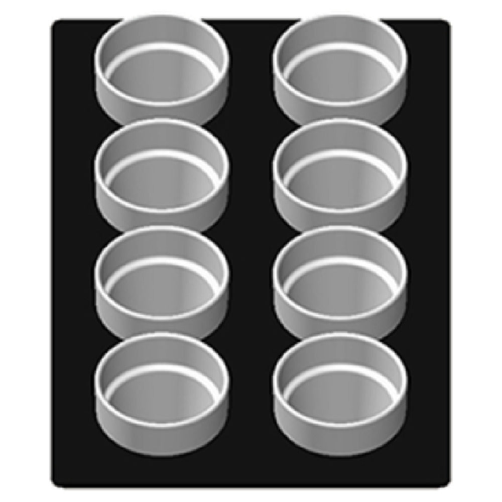 Tablecraft CW5068BK Cold Food Template 12-7/8" X 21-1/4" Single Well