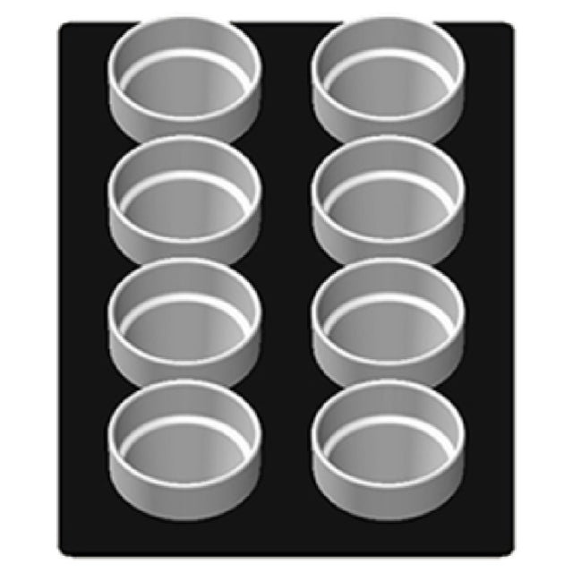 Tablecraft CW5068BK Cold Food Template 12-7/8" X 21-1/4" Single Well