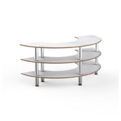 Steelite MGCMSX01CSXF - Modular Creative Curved Unit White Carrera Stainless Steel