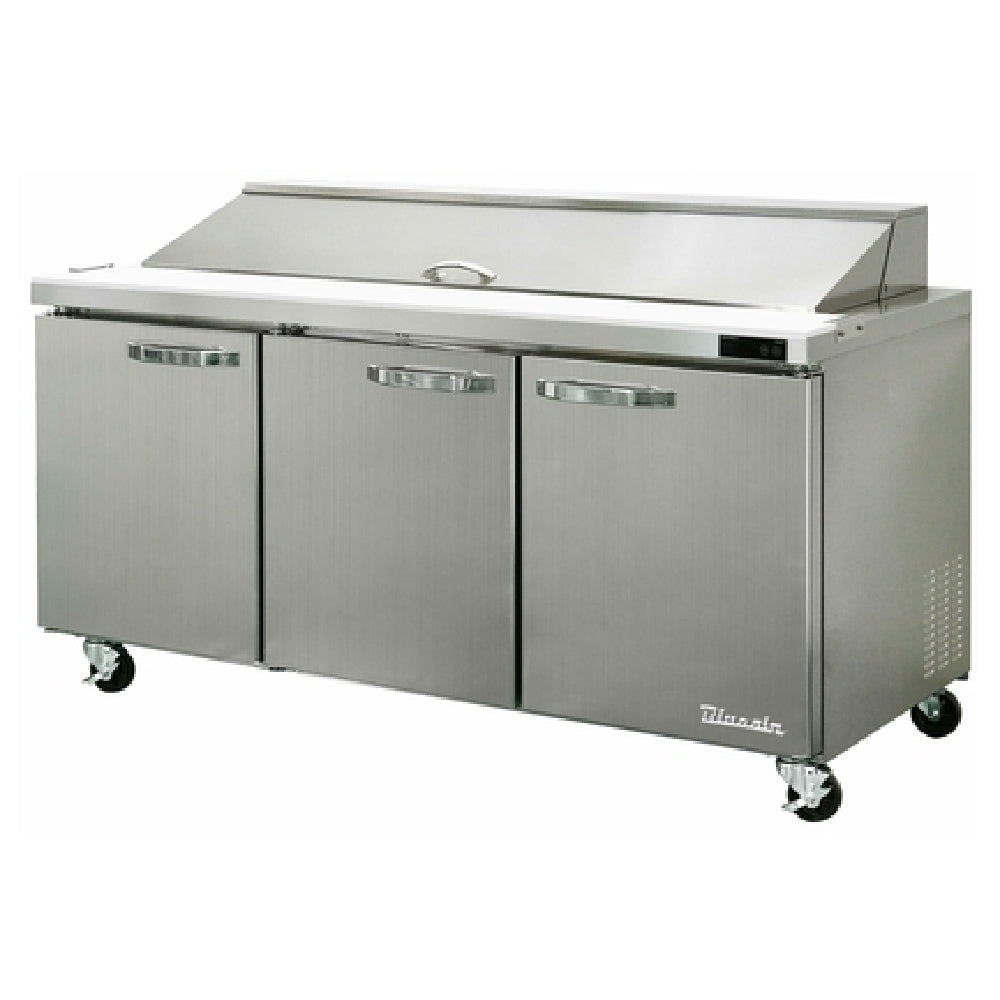 Blue Air BLPT72-HC - Sandwich Prep Table, Three-section, 72-3/8"W