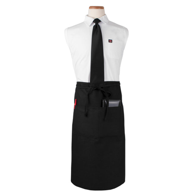 John Ritzenthaler Company CL2PWABK Chef Revival® Bistro Waist Apron 33" X 30" Long 2 Pocket