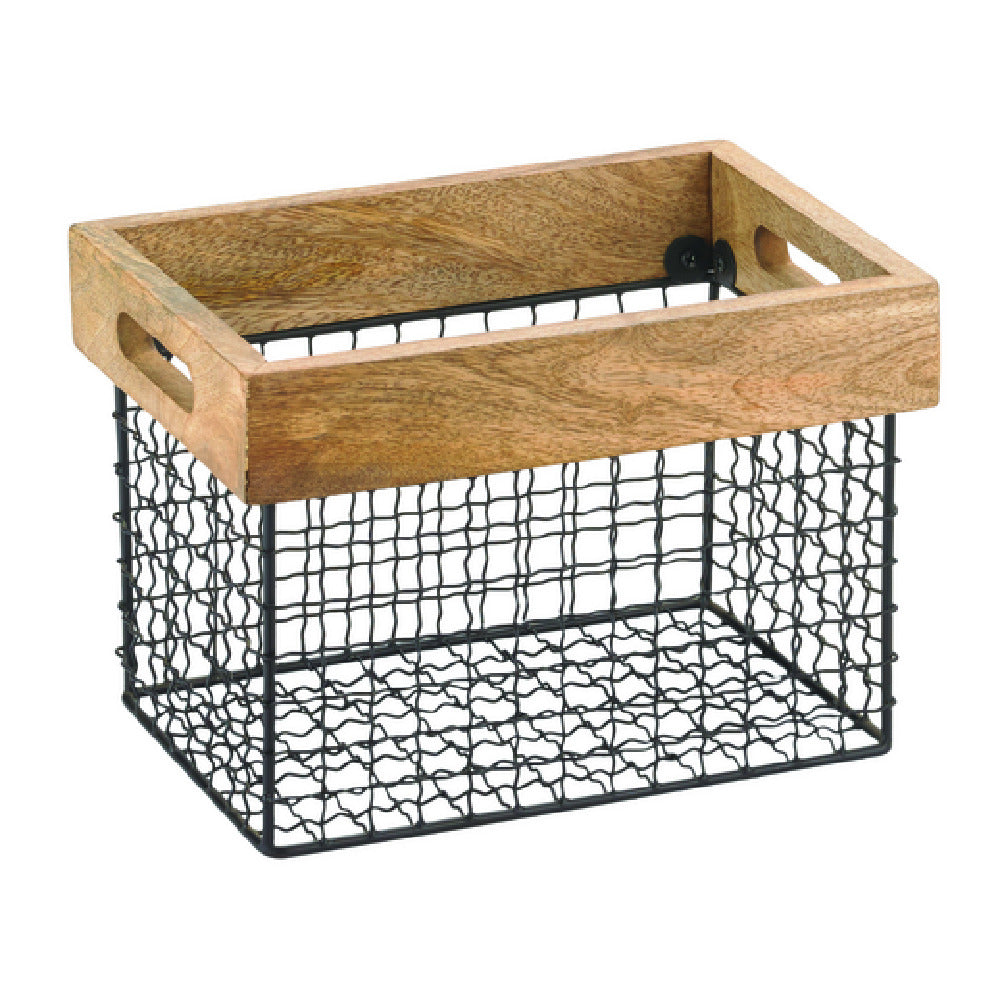 Hubert 20550 - Expressly Hubert® Wood & Wire Crate, 5 Lb. Capacity, 11-3/4”L X 7-7/8”W X 8”H
