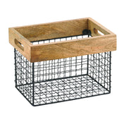 Hubert 20550 - Expressly Hubert® Wood & Wire Crate, 5 Lb. Capacity, 11-3/4”L X 7-7/8”W X 8”H