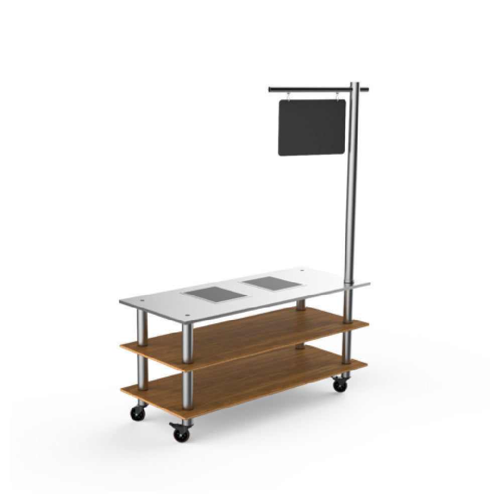Steelite MGCMLD12BSXW - Pro Cooking Induction Station With Sign Post, 71.0" X 29.5" X 35.0"