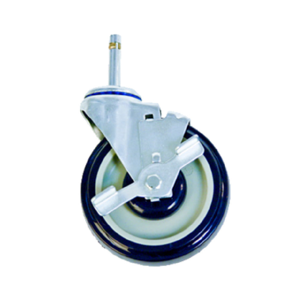 New Age Industrial C483 Stem Caster Swivel With Brake 5" Diameter