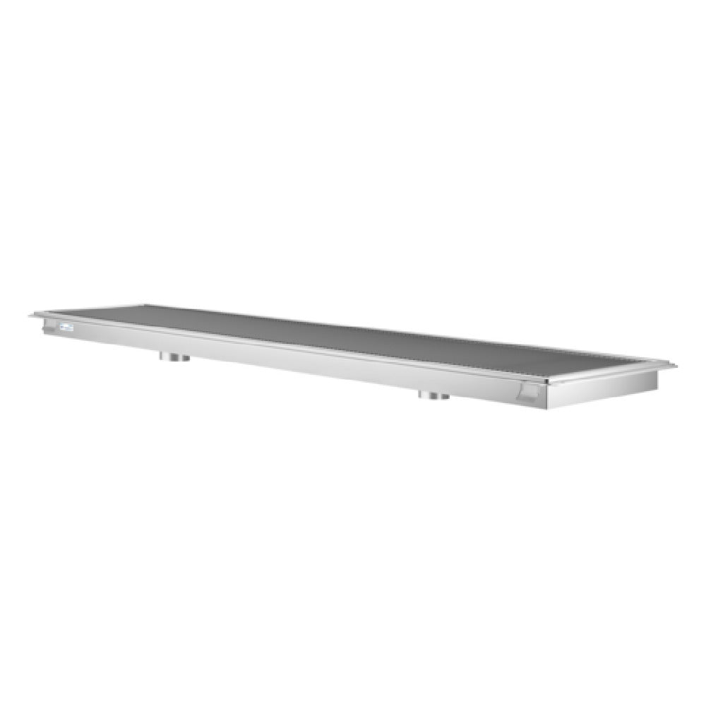 Koolmore KM-FTG-2496 KoolMore Commercial Floor Trough Drain 96"W X 24"D 4"dia. Drain Connections