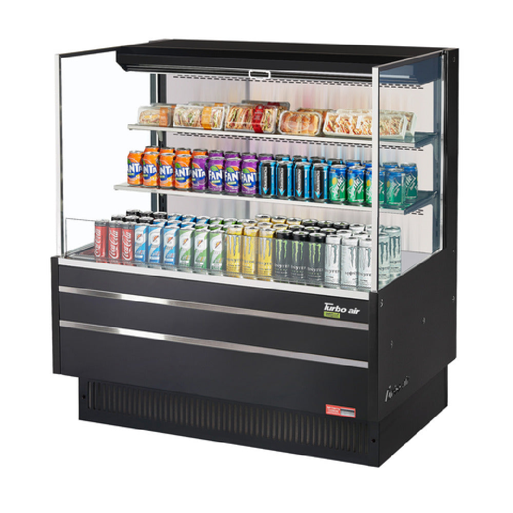 Turbo Air TOM-48L-UF-W(B)-3S-N Horizontal Open Display Merchandiser Low-profile