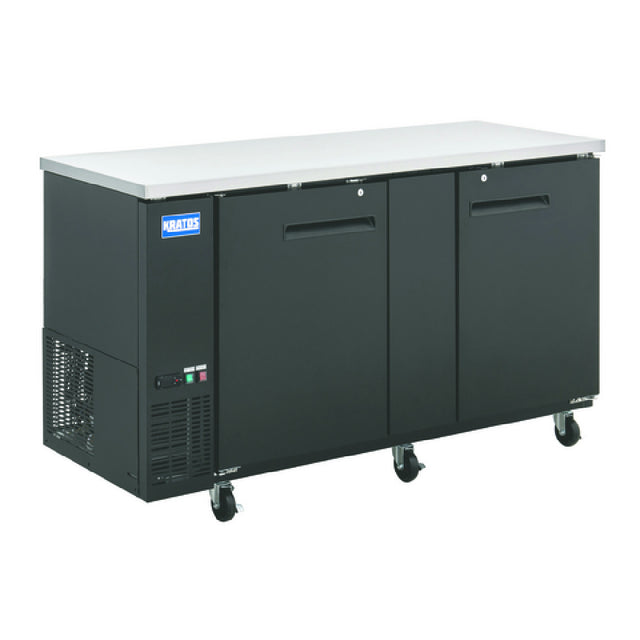 Hubert 127233 - Kratos Back Bar Cooler, 23.4 Cu. Ft., 69-3/25"W X 36-1/4"D X 38-3/4"H