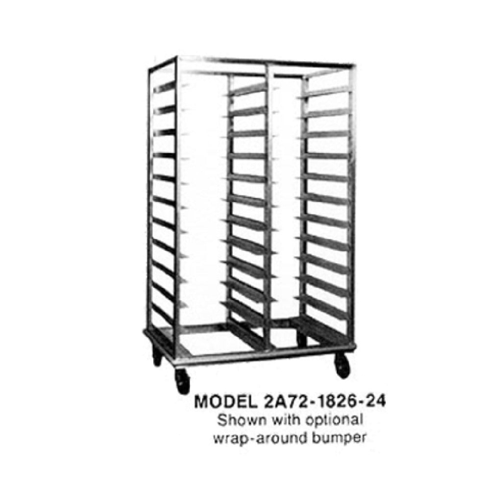Piper Products 2A72-1826-40 - Utility Rack, Mobile, (2) Bank