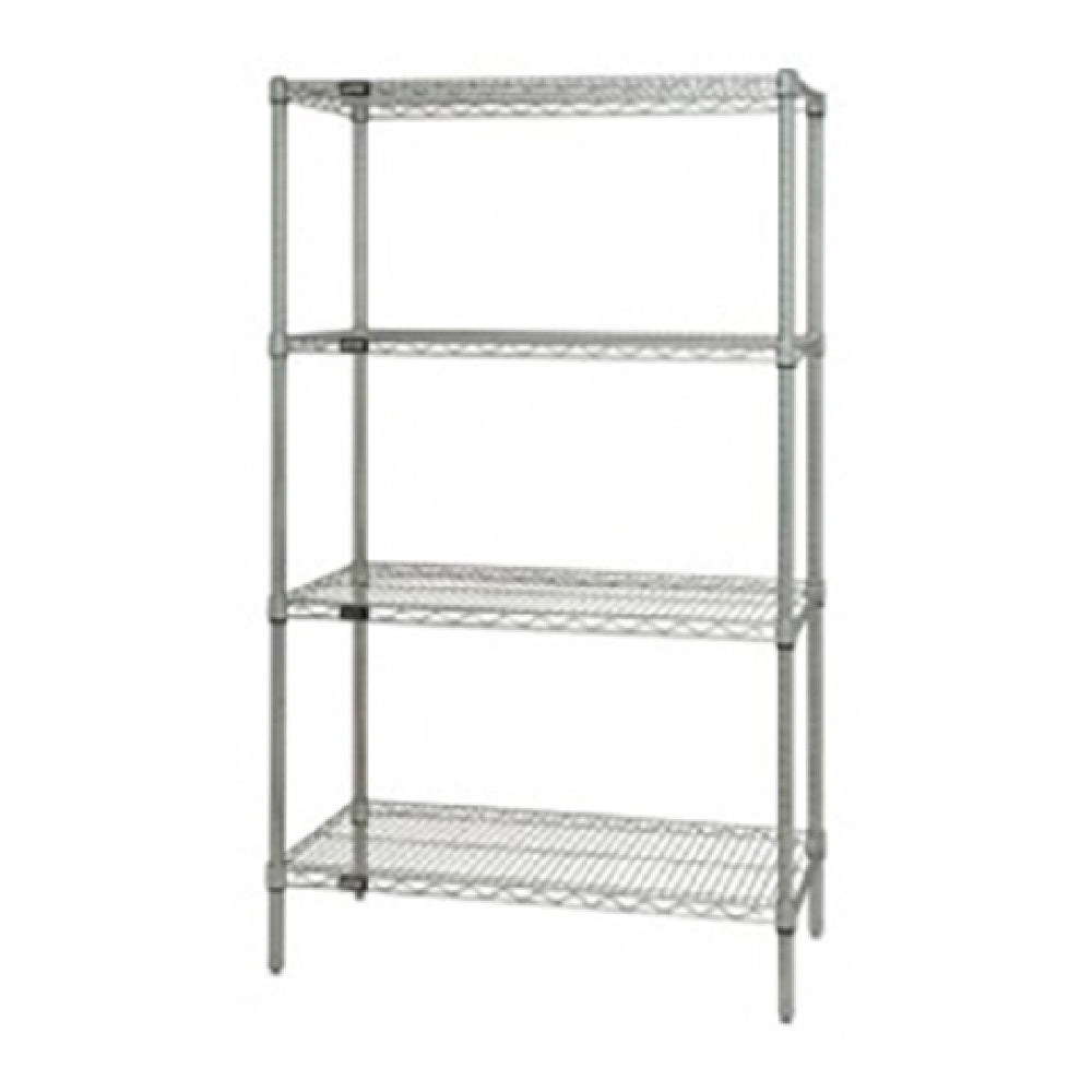 Quantum WR86-1830C Wire Shelving Starter Kit 30"W X 18"D X 86"H 600 800 Lb. Capacity