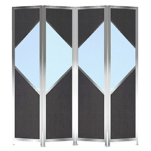 Forbes Industries 7856 Loft Series Mobile Partition (Elite) 72-1/2"L X 1"W X 78"H Open