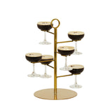 Cal-Mil 23763-130 Brooklyn Champagne Glass Tower 15"W X 15"D X 22"H Holds Up To (6) Glasses