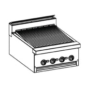 Jade Range JBR-36B-M_LP Bistro™ Restaurant Range Gas 36"