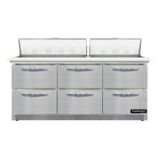 Continental Refrigerator D72N18C-FB-D Designer Line Sandwich Unit Front Breather