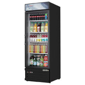 Everest Refrigeration EMGR10B Reach-In Glass Door Merchandiser Refrigerator One-section