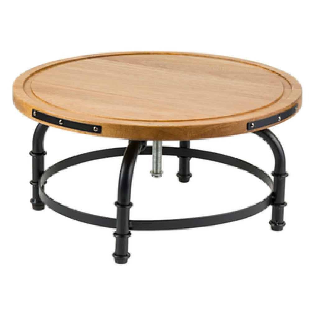 TableCraft Products 10086 - Industrial Collection™ Cake Stand, 13" Dia., Adjustable From 6-3/8"-8-3/8" In Height