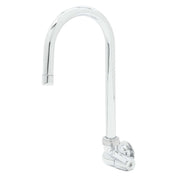 T&S Brass 5F-1WLX05 Faucet Wall Mount 11-3/4"H Swivel Gooseneck Spout With 5-9/16" Spread