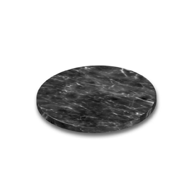 Steelite DFFSRD11M10 Flat Sheet Disc 11"dia. X 3/4"H Marble Black