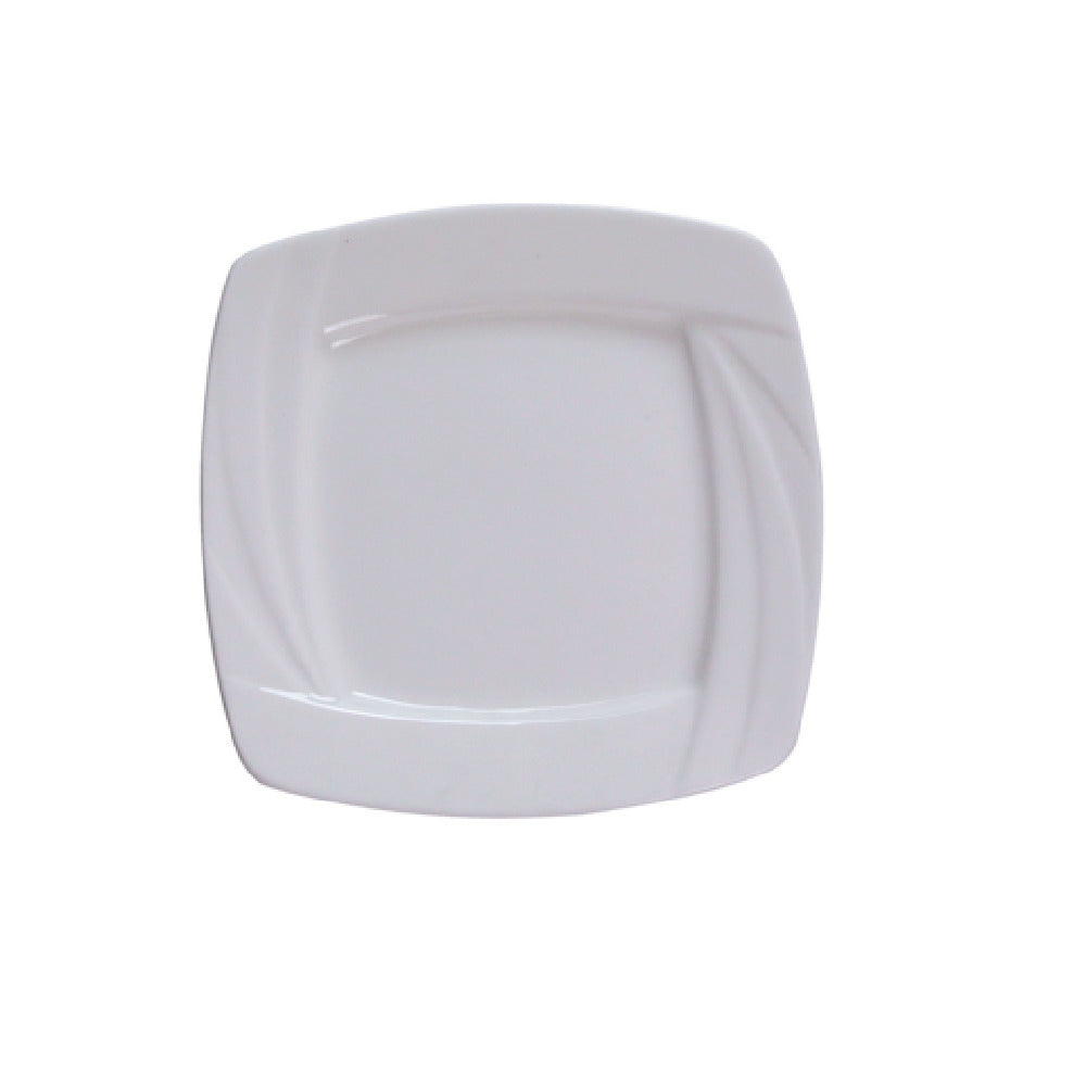Yanco MM-6-SQ Miami Plate 6"L X 6"W Square