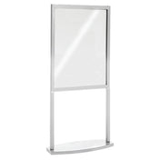 Hubert 99913 - Sign Frame, 9" X 4" X 18-3/4"H Overall, Holds 8-1/2" X 11"H Inserts