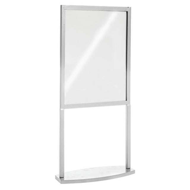 Hubert 99913 - Sign Frame, 9" X 4" X 18-3/4"H Overall, Holds 8-1/2" X 11"H Inserts