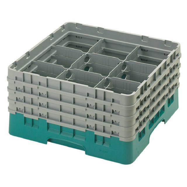Cambro 9S800414 Camrack® Glass Rack With (4) Soft Gray Extenders Full Size
