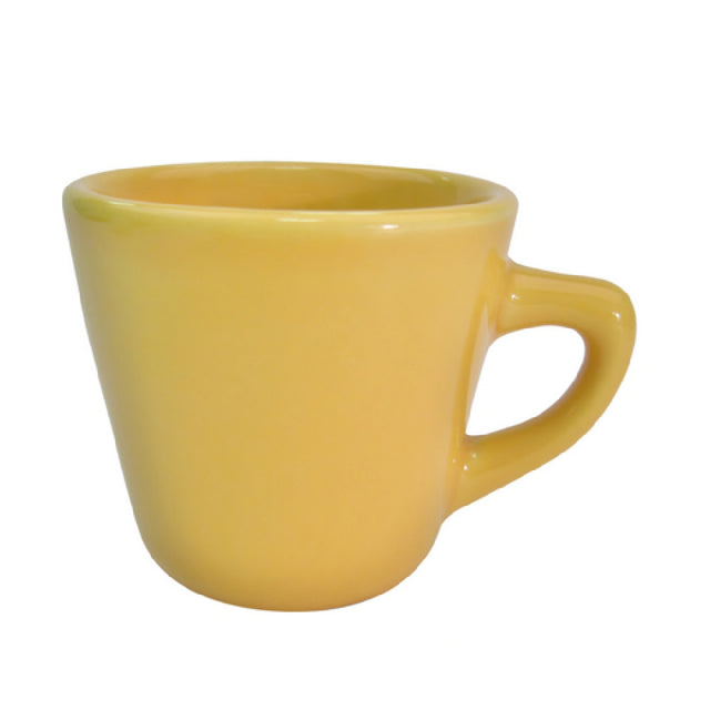 CAC China LV-1-Y Las Vegas Coffee Cup 7-1/2 Oz. 3-1/4" Dia. X 3"H