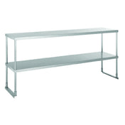 Hubert 28W-391 - Kratos Double Overshelf For 12"x72" Worktables