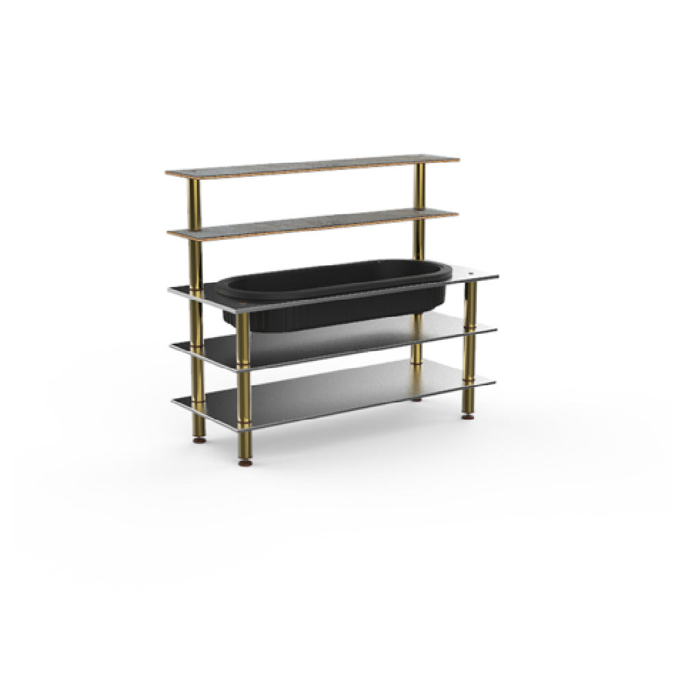 Steelite MGCMLC03GBXF Mogogo Buffet Solutions Modular Pro Back Bar 5-tier 71" X 29-1/2" X 60-1/2"
