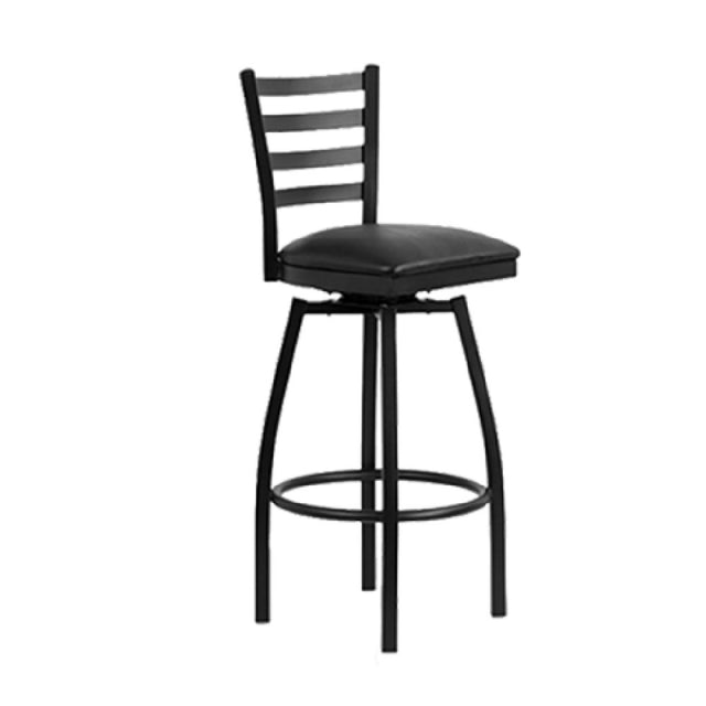 JMC Furniture BOGGS CC BARSTOOL VINYL Boggs Swivel Barstool Indoor Use Ladder Back
